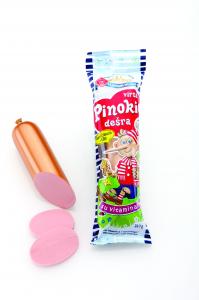 Pinokio cooked sausage for children